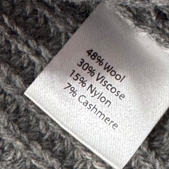 Bartolini Italian Wool/Cashmere Blend Ribbed Turtleneck Sweater Size Medium - Picture 7 of 10